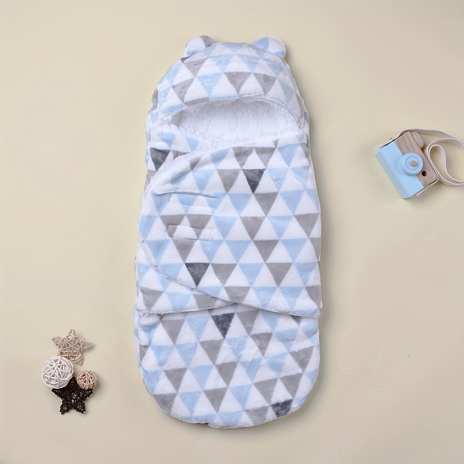 Newborn Baby Flannel Swaddle Blanket Thickened Soft Wrap 1 Piece