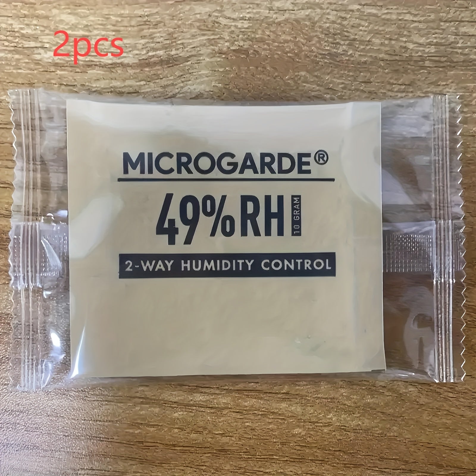 2pcs Portable Cigar Humidity Control Bags Beige Dual-Action No Electricity