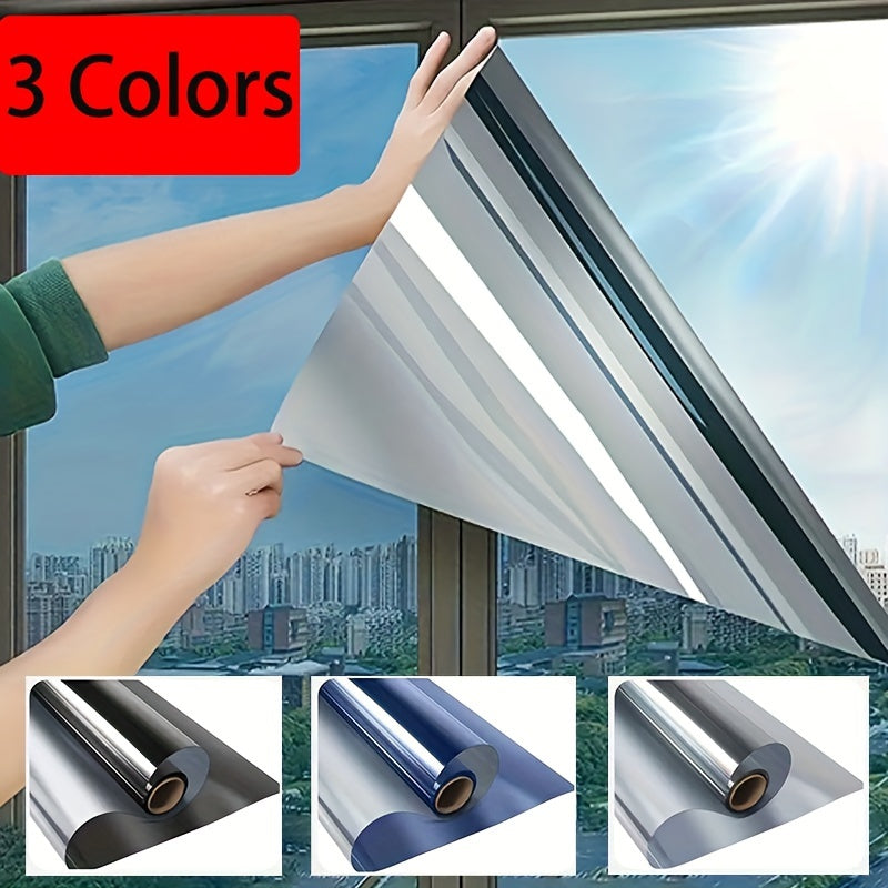 Polyester Privacy Window Film One-Way Mirror Sun UV Heat Insulation for Office Home