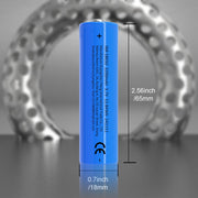 Rechargeable 18650 Battery 3.7V Button Top for Flashlights Headlights Solar Lights