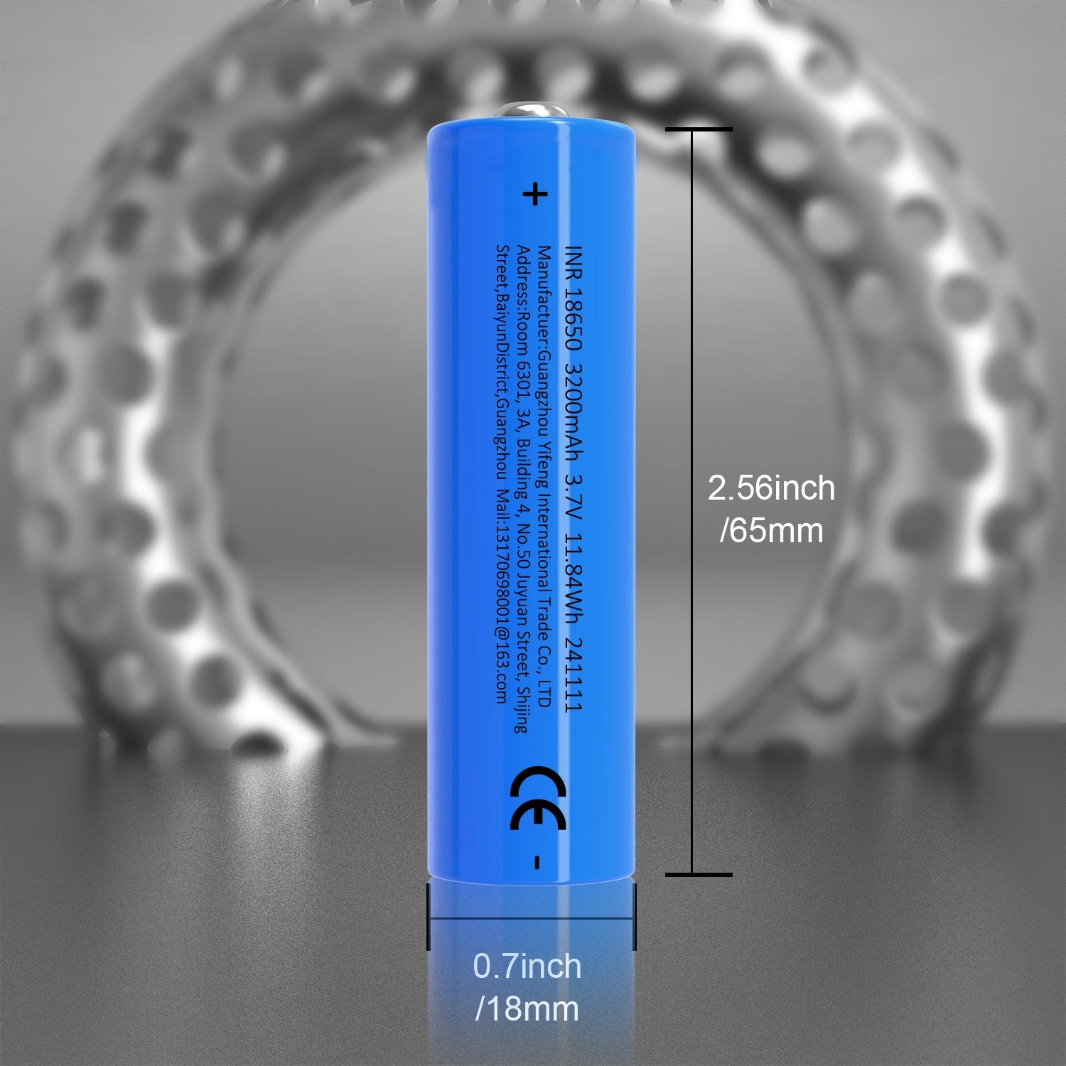 Rechargeable 18650 Battery 3.7V Button Top for Flashlights Headlights Solar Lights