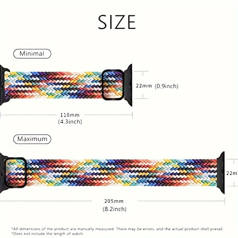 Nylon Watch Band for Smartwatch 38mm-49mm Men Women with Metal Clasp