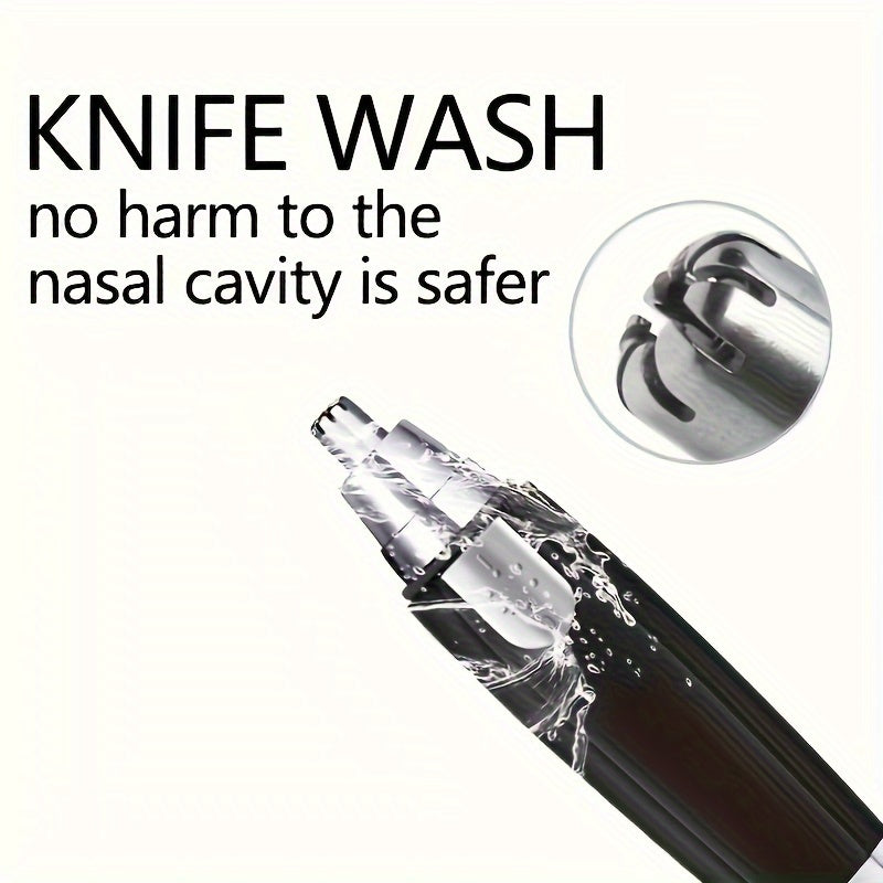 Unisex Stainless Steel Portable Nose Ear Beard Hair Trimmer Cordless