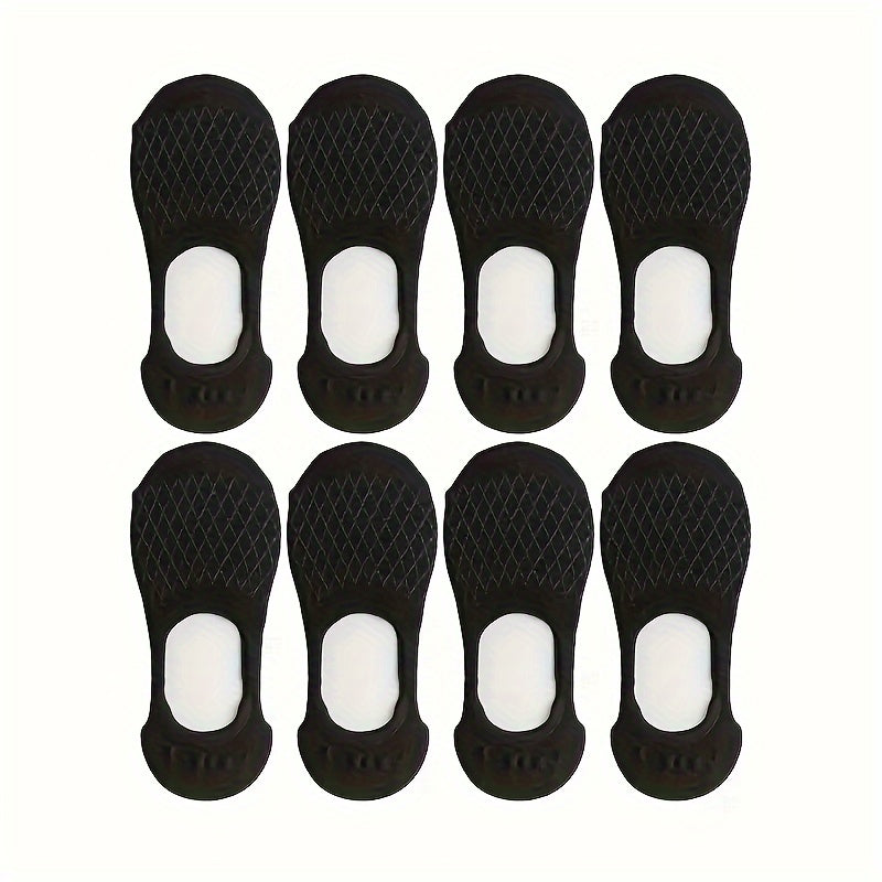 8 pares de calcetines cortos de malla argyle para mujer, transpirables, de punto