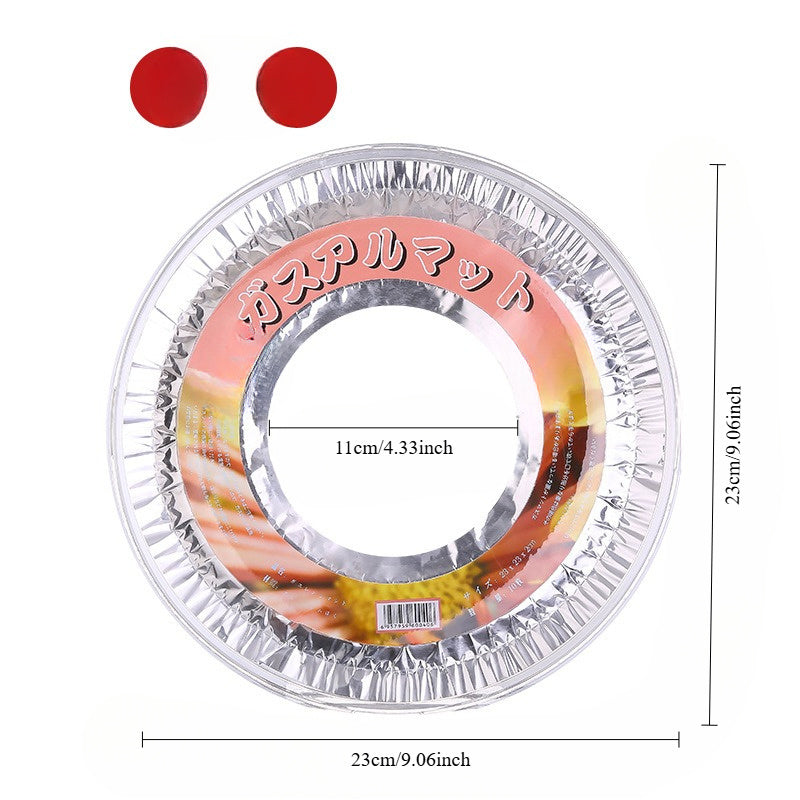 Oil-Proof Gas Stove Mat Protective Pad Round Square Kitchen Tin Paper