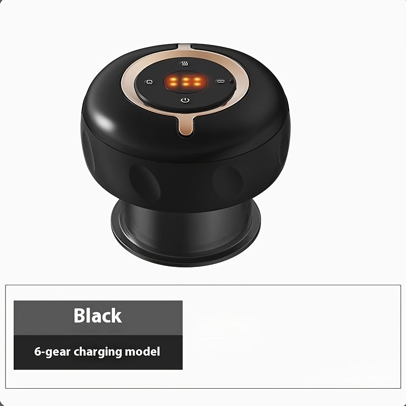 Li-ion batareyali USB orqali zaryadlanadigan elektr massajer, qora va qizil, qo'l bilan ishlatiladigan chuqur to'qima perkusiyasi uchun, sayohat va uyda foydalanish uchun portativ.