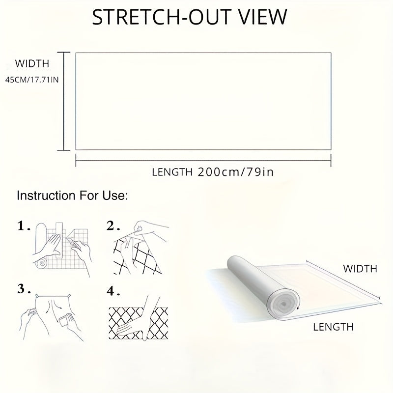 Electrostatic Wall Protective Film Waterproof Oil-Proof Plastic Sticker for Kitchen