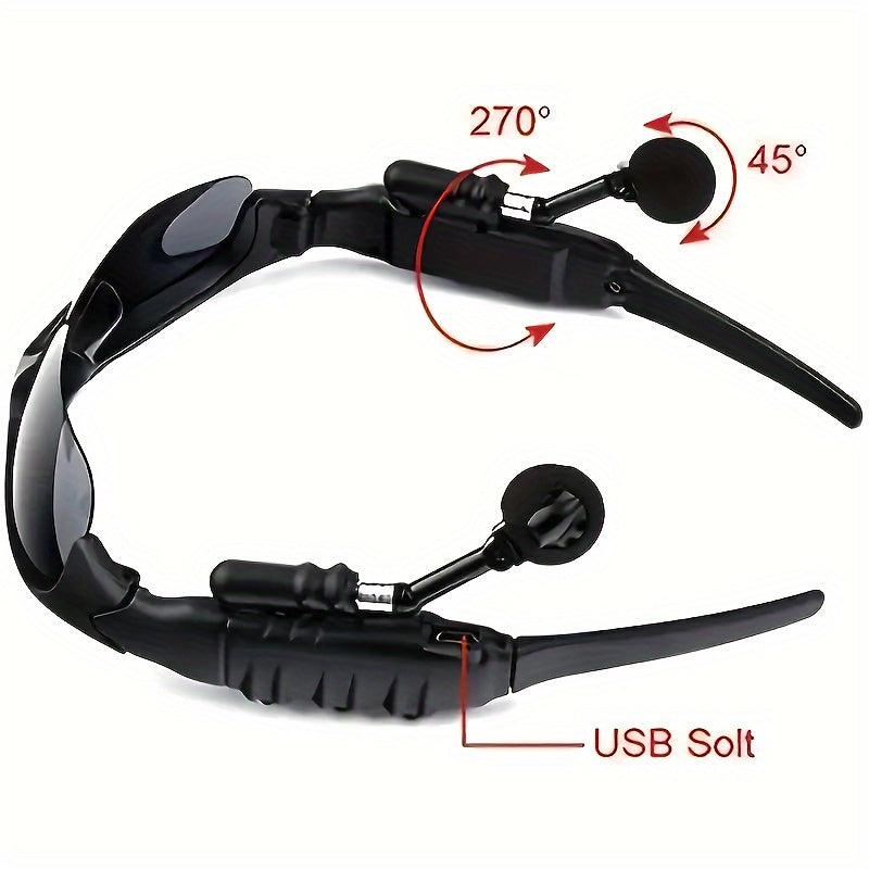 Wireless Smart Glasses with Stereo Sound USB Rechargeable for Driving Cycling Outdoor