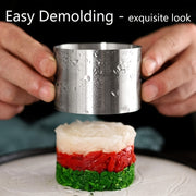 Round Cake Mold Set Stainless Steel 8cm Diameter for Mousse Cakes 2 4 or 8 Pieces