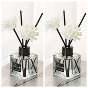 Conjunto de aromaterapia con dos botellas, diferentes aromas incluyendo evaporación de ratán