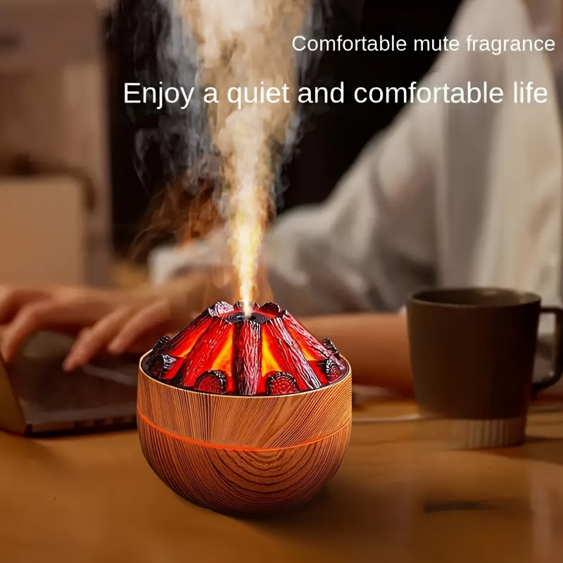 Plug-in Car Home Desktop USB Humidifier with Night Light and 200ml Water Capacity