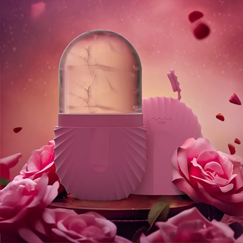 Yuzdagi shishlarni kamaytirish uchun Ice Roller, yuz massajeri, qayta ishlatiladigan, suv o'tkazmaydigan