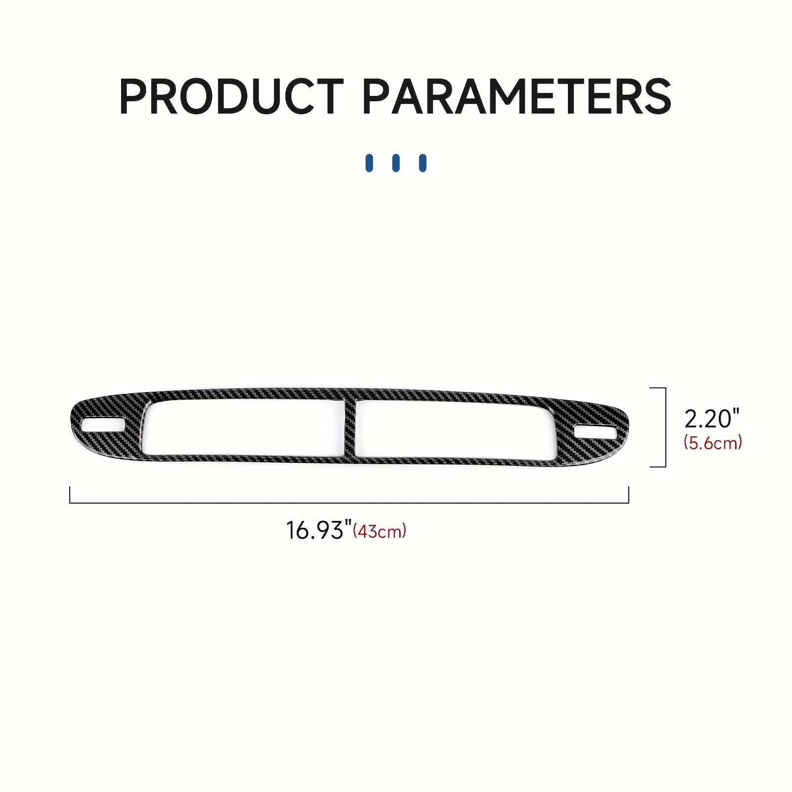 Car Interior Decor ABS Carbon Fiber Vent Sticker for Camaros 2012–2015