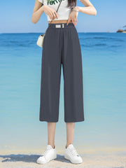 Шорты для женщин больших размеров с эластичным поясом, расширенные, легкие, летние