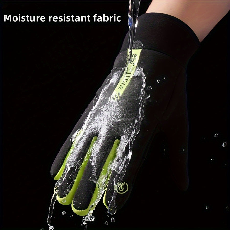 Winter Gloves Men Touchscreen Windproof Warm Cycling Sports