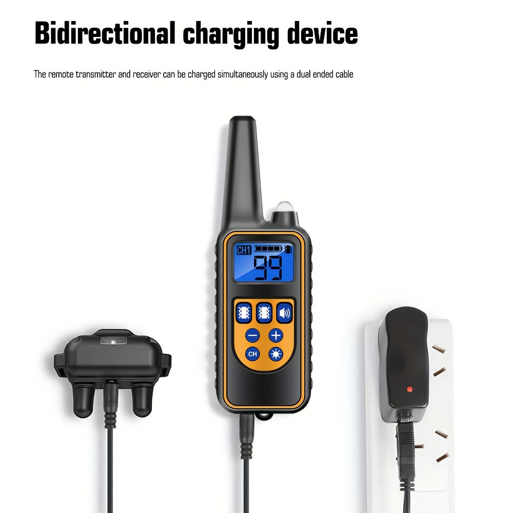 European Dog Training Collar with Dual Vibration and Anti-Bark Function