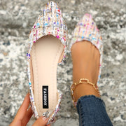 Women's Slip-On Flat Shoes Casual Pointed Toe Comfort Wide Toe