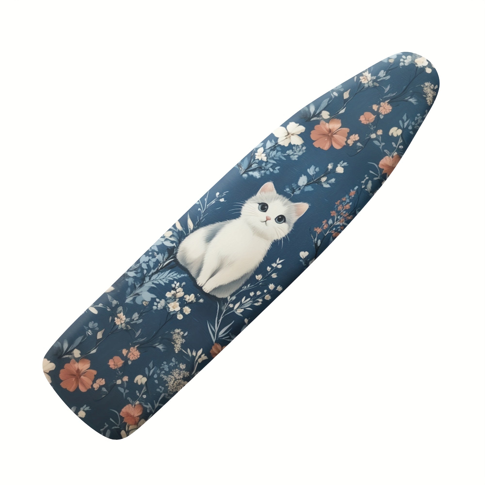 Chic Oq Mushuk Gul Temir Taxtasi Qopqog'i Elastik Qirra Bilan - Oson O'rnatish, Uslubiy Uy Bezash Uchun Changdan Himoya