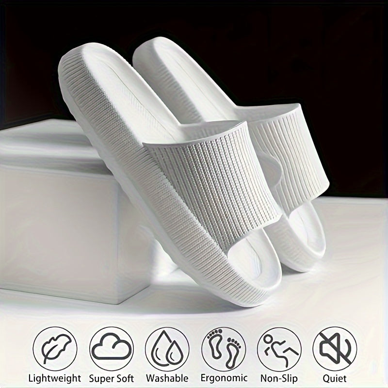 Женские летние тапочки с открытым носком, дышащие, с амортизацией, для дома и улицы