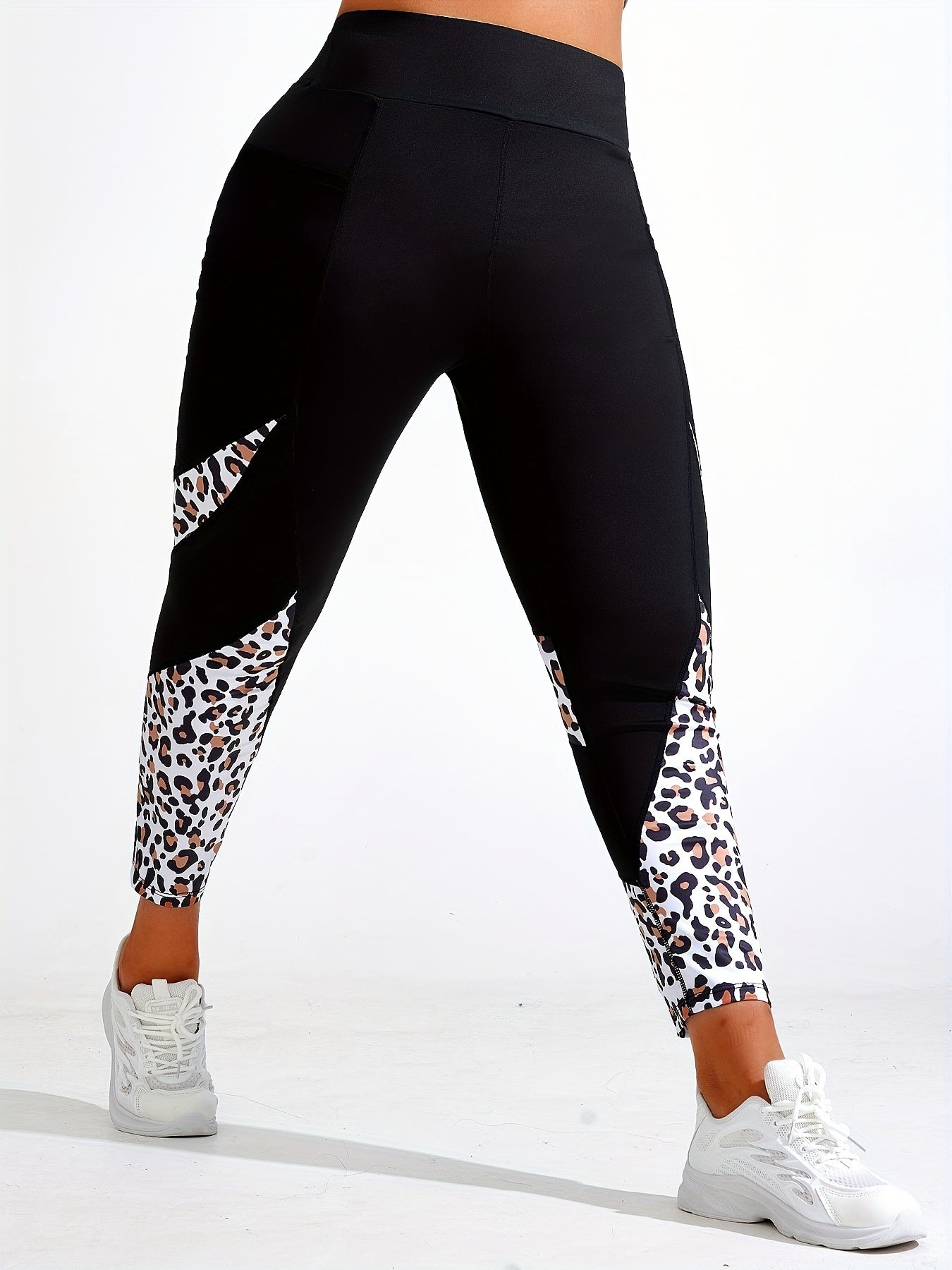 Женские леггинсы для йоги больших размеров с карманами, эластичные, непрозрачные, спортивная одежда