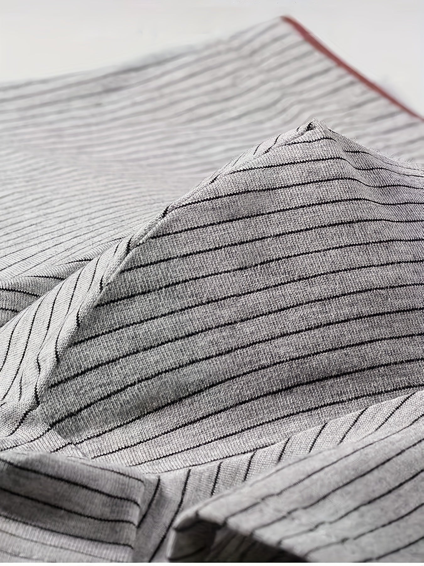 Men's Cotton Boxer Briefs 4-Pack Striped Breathable Soft Stretchy Shortie Underwear