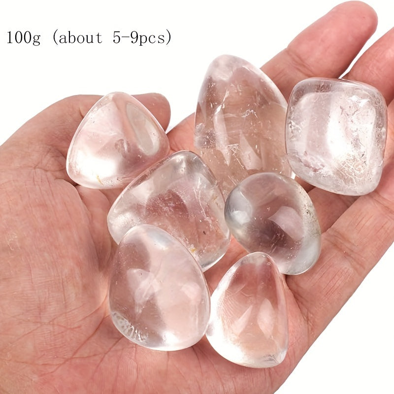 Натуральные аметист и красный яшмовые камни-отшлифовки 100 г кристаллов