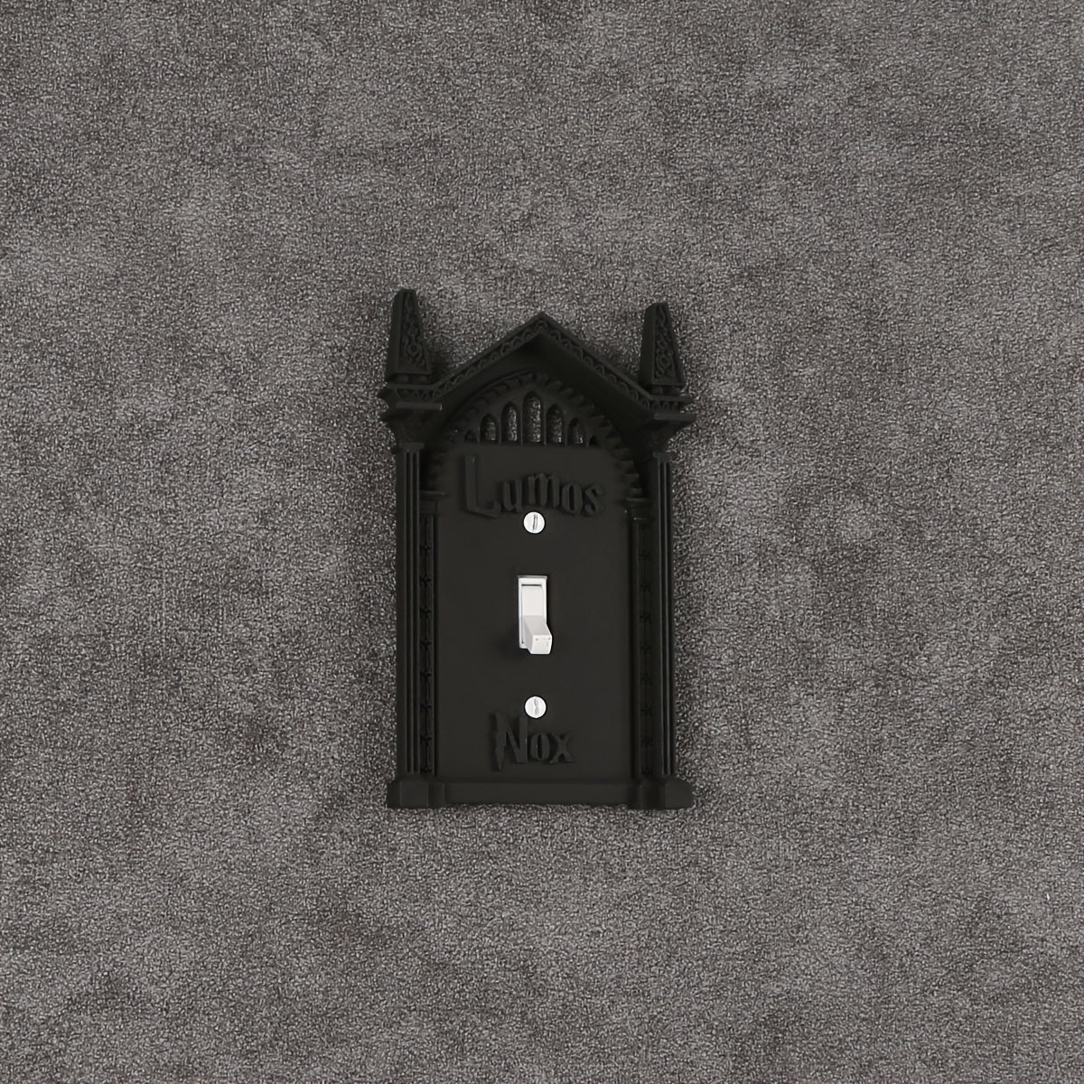 3D Printed Light Switch Cover Halloween Decor Black Wall Art No Batteries Needed