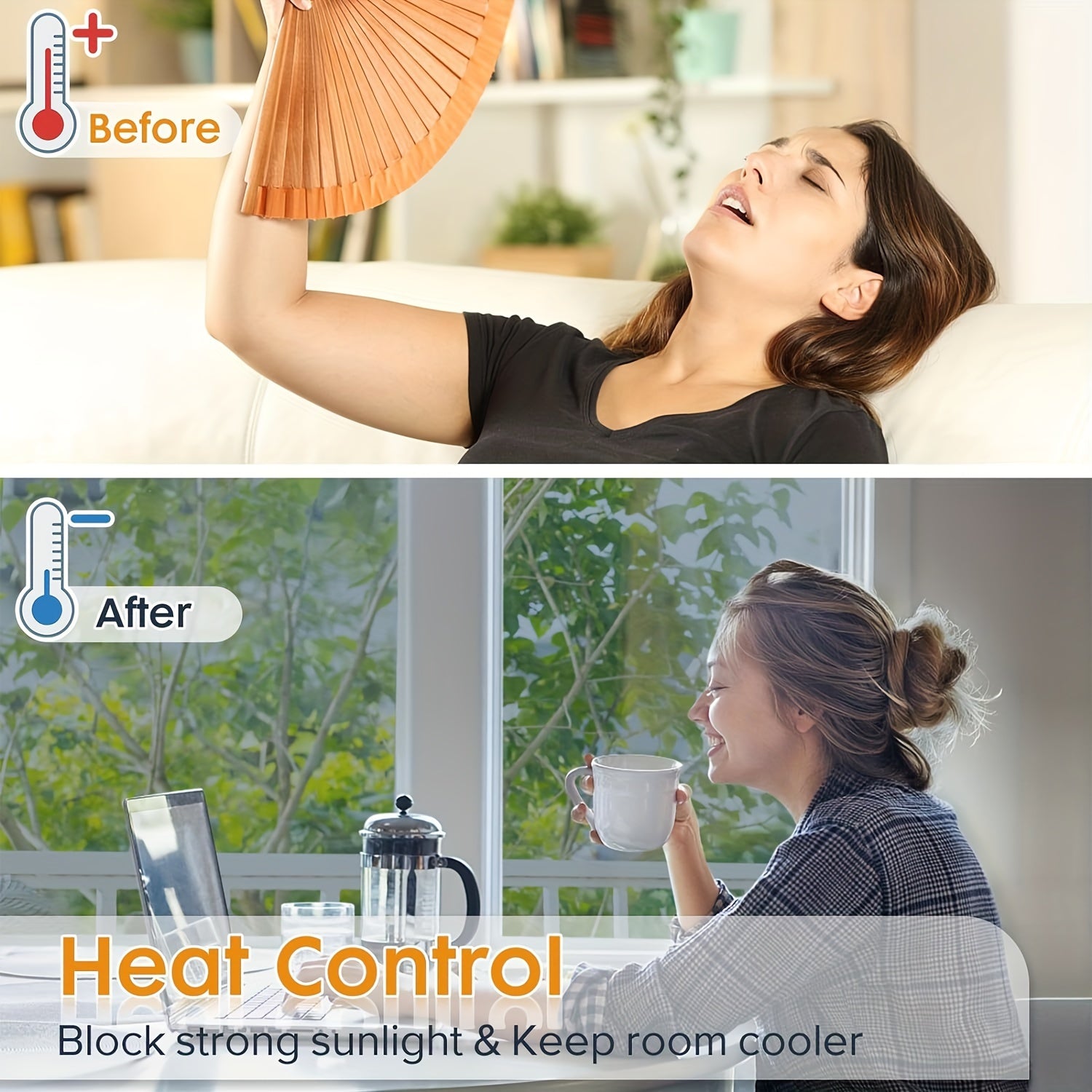 Удобная пленка для окон с защитой от УФ-лучей и односторонним зеркальным затемнением для дома и офиса. Отражающая серебристая термоизоляция, самоклеящаяся, для оконного стекла.