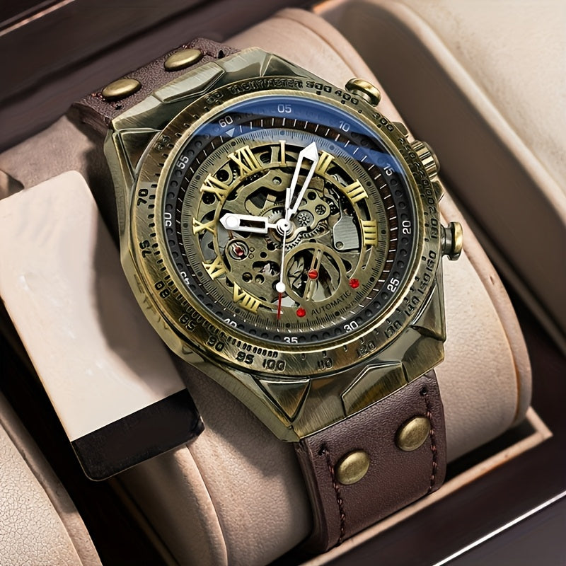 Erkaklar uchun mukammal sovg'a - retro dizaynga ega, zamonaviy va klassik mexanik soat.