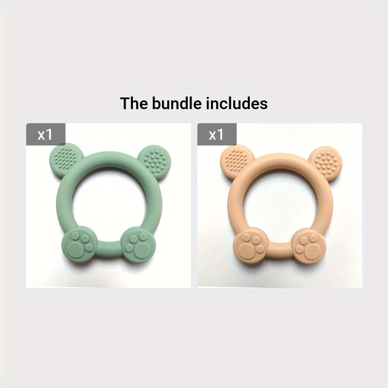 Силиконовые прорезыватели для детей от 0 до 3 лет - пищевой класс, можно кипятить, устойчивые к укусам игрушки для прорезывания зубов - безопасный для стирки в машине набор для младенцев.