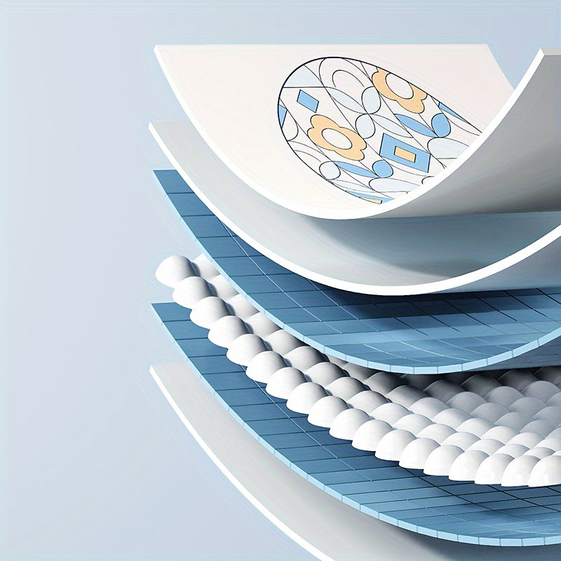 Vacuum Compression Storage Bags Set with Stained Glass Pattern for Clothes and Bedding