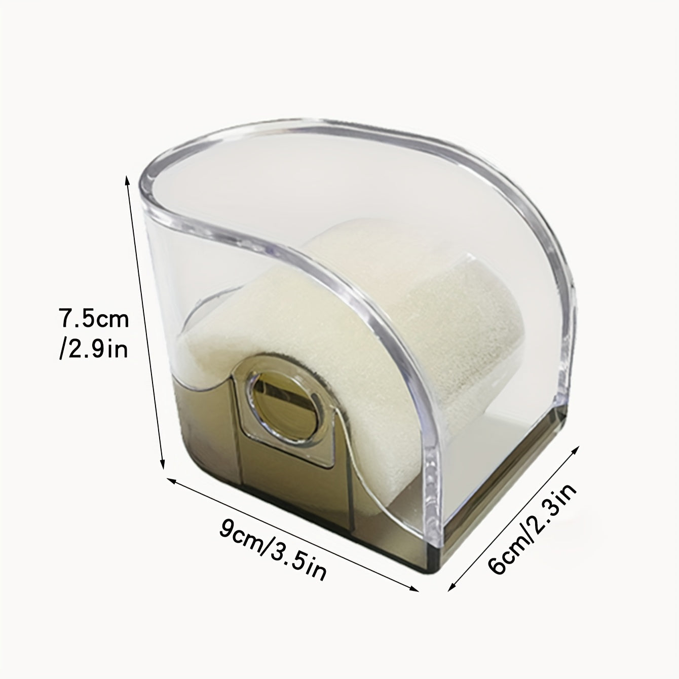 Caja de reloj de plástico transparente de acrílico para relojes