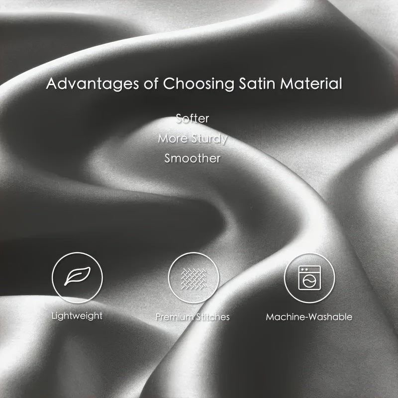 Luxury Satin Pillowcase Soft Skin-Friendly Hair-Friendly Machine Washable
