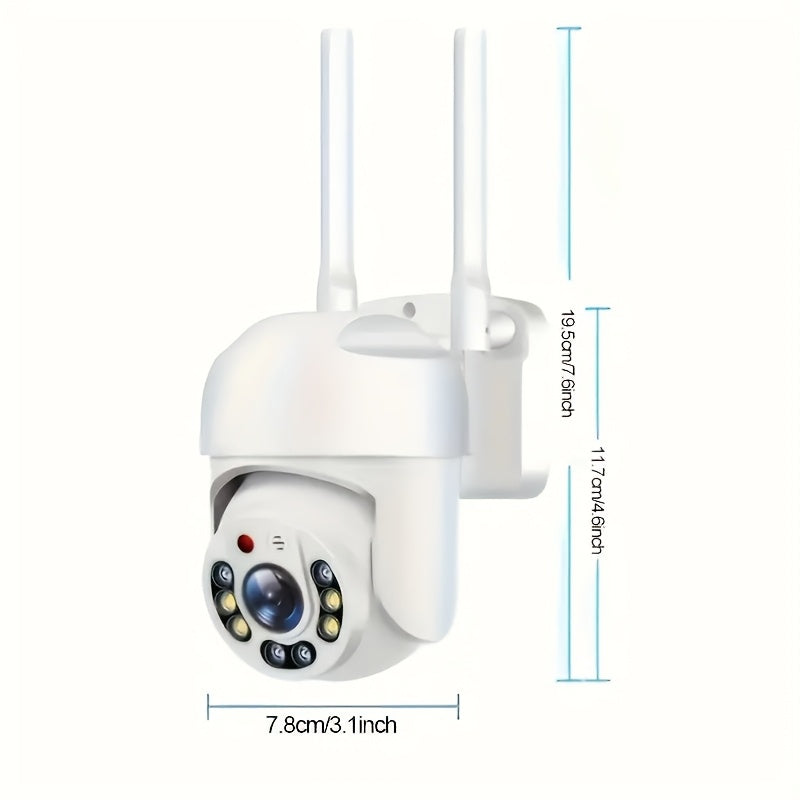 Intelligent Wall-Mounted Security Camera 360-Degree View Night Vision Motion Tracking Two-Way Audio USB Powered