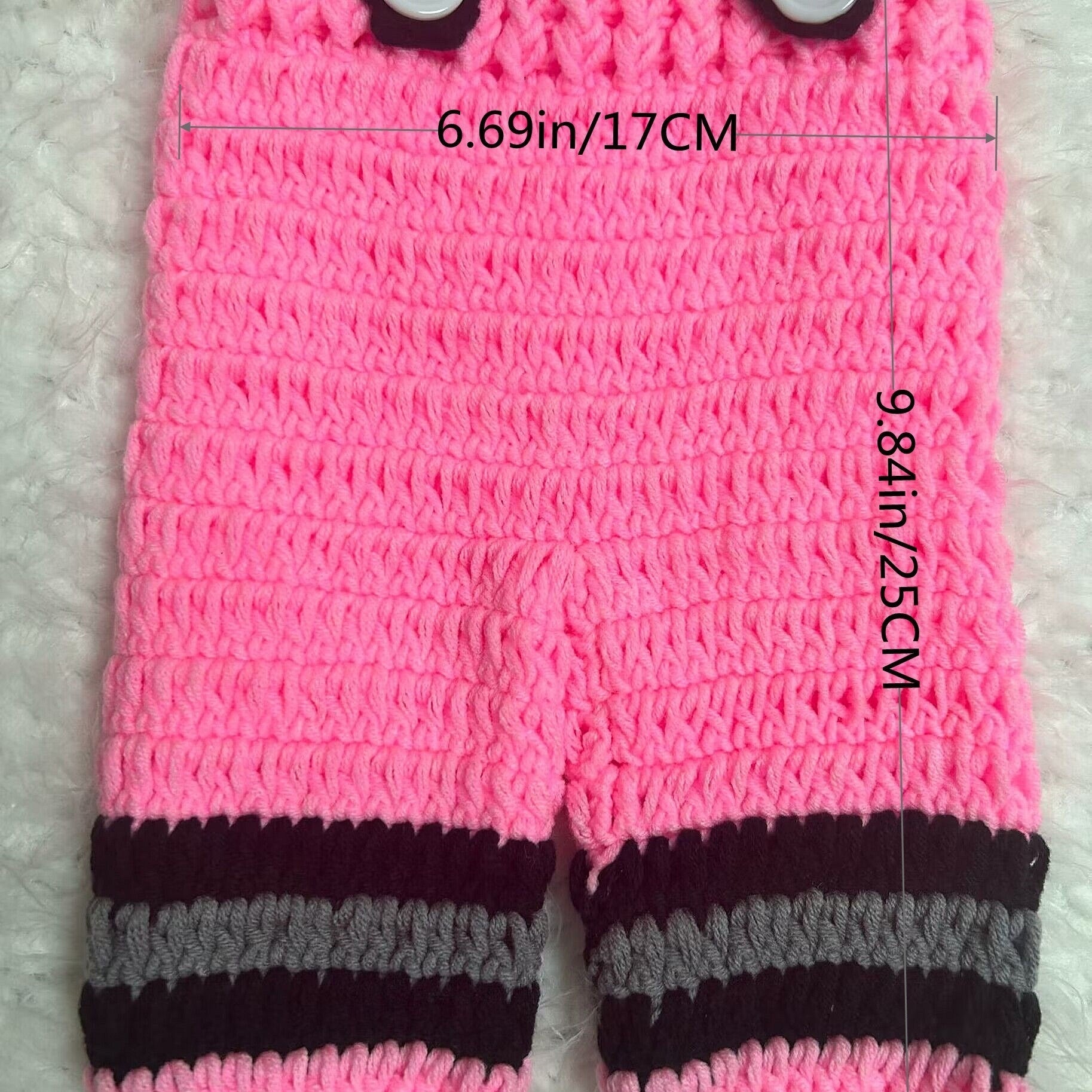 Набор из 3 предметов для новорожденных, вдохновленный пожарными FD, включая вязаную шапку, комбинезон и ботинки.