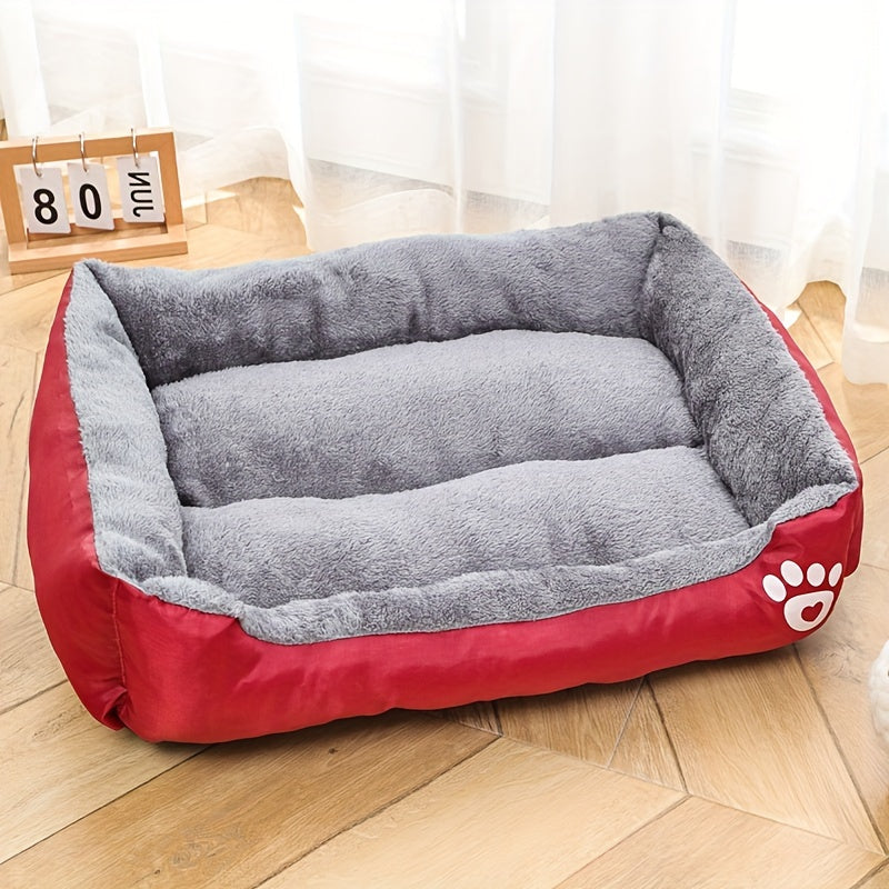 Dog Bed Soft Mat in Multiple Sizes Non-Slip Washable Polyester Fiber Rectangle for All Breeds