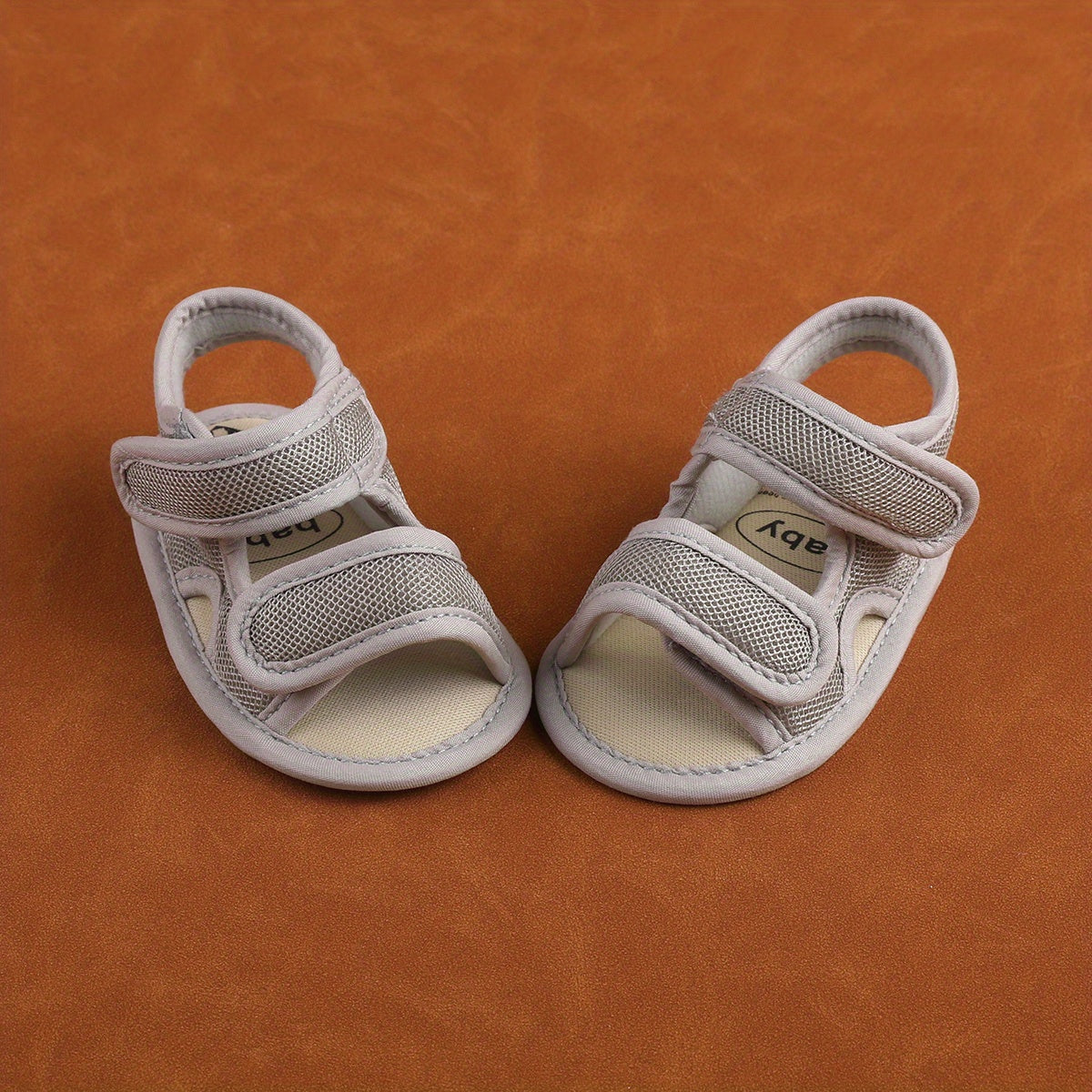 Kichkina qizlar va erkaklar uchun nafas oladigan tarmoq sandallari, ochiq barmoqli, sozlanadigan bahor va yoz poyafzali