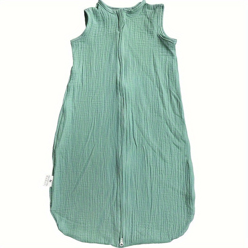 Baby Sleeping Bag for Infants 0-18 Months Cotton Muslin with 2-Way Zipper