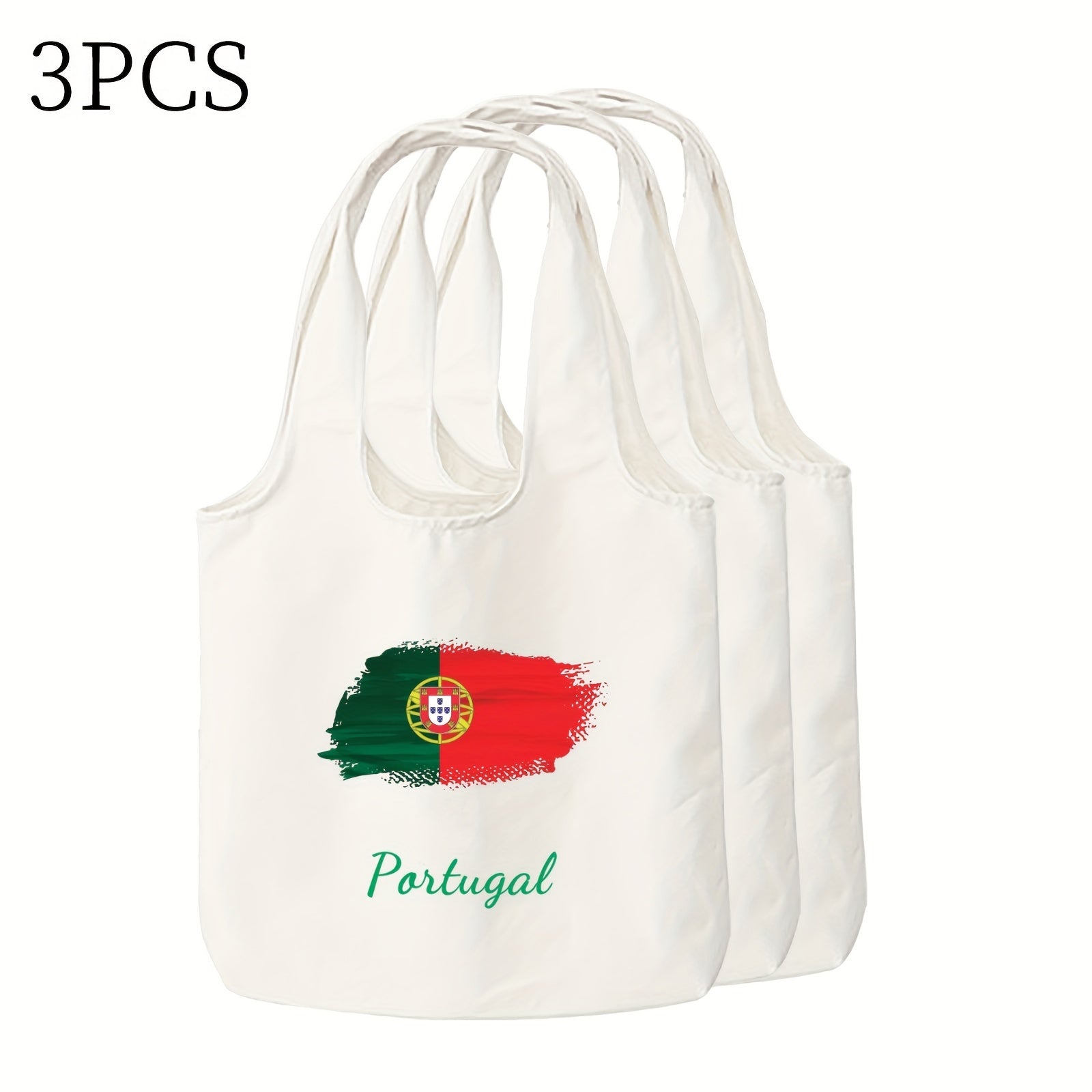 Double-Sided Print Canvas Tote Bag Durable Stylish Large Everyday Use