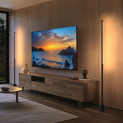 Adjustable Nordic Style LED Corner Floor Lamp with USB Power Black for Living Room Bedroom Gaming Room