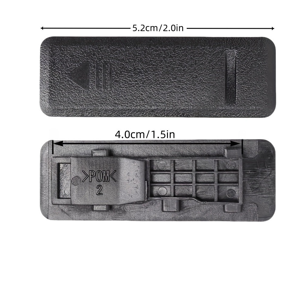 4Piezas Cubiertas de Baca de Techo de Plástico Negro Montaje Frontal para Coches