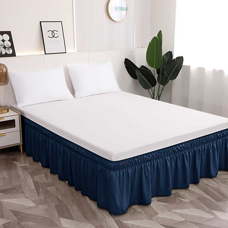 Microfiber Bed Skirt with Elastic Bands, 95g Ultra-Fine Material