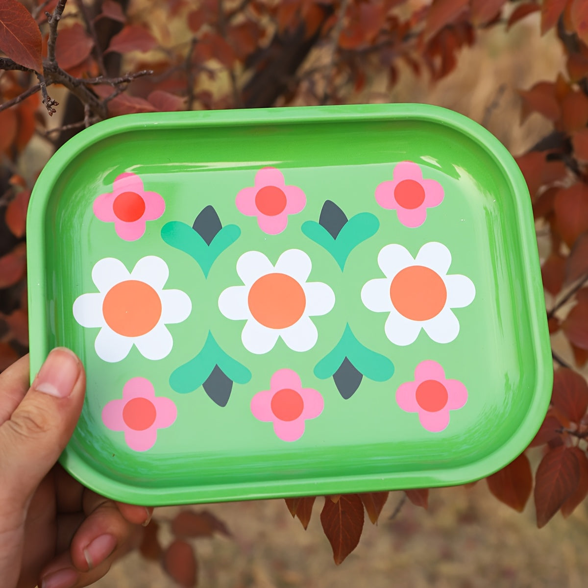 Metal Rolling Tray for Home or Travel, Stylish Gift, Versatile Size