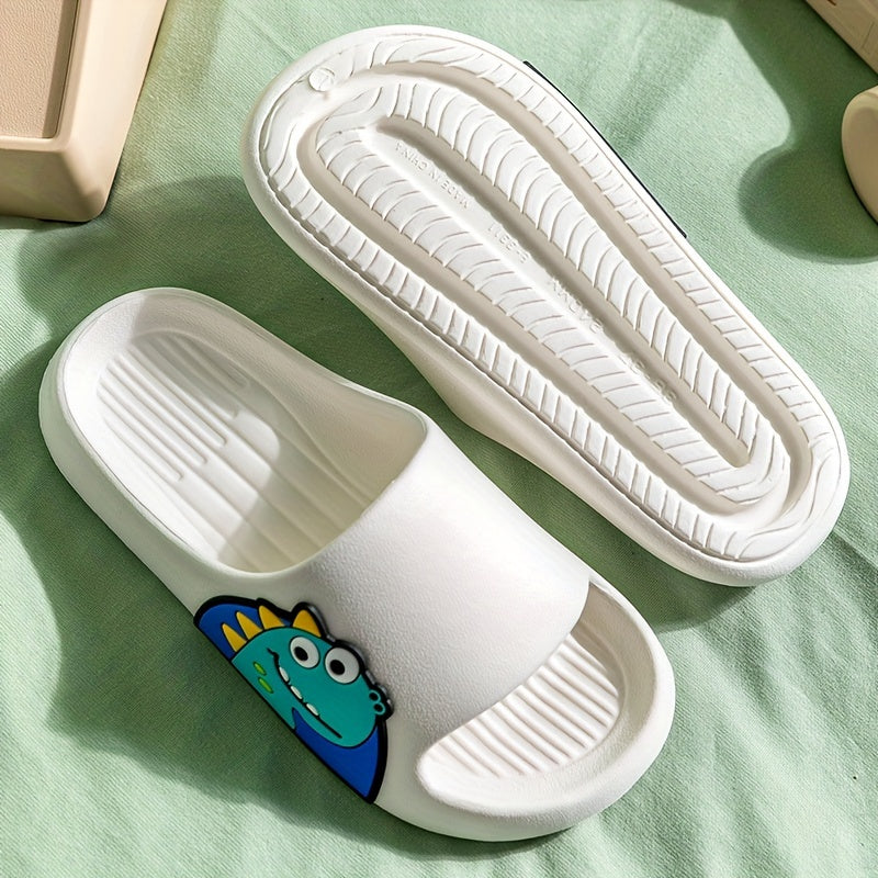 Girls Cartoon Open Toe Slippers Lightweight Breathable Indoor Shoes All-Season