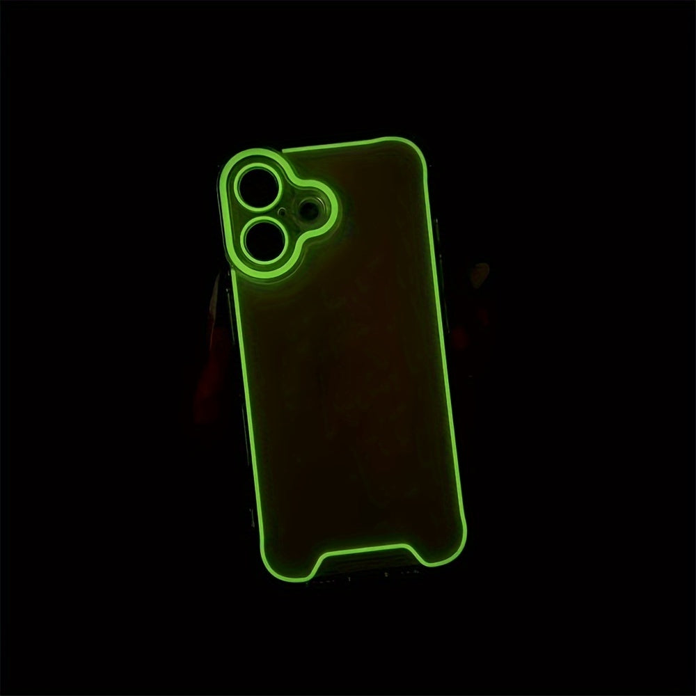 Luminous Clear Silicone Phone Case for iPhone 11-16 Pro Max Plus