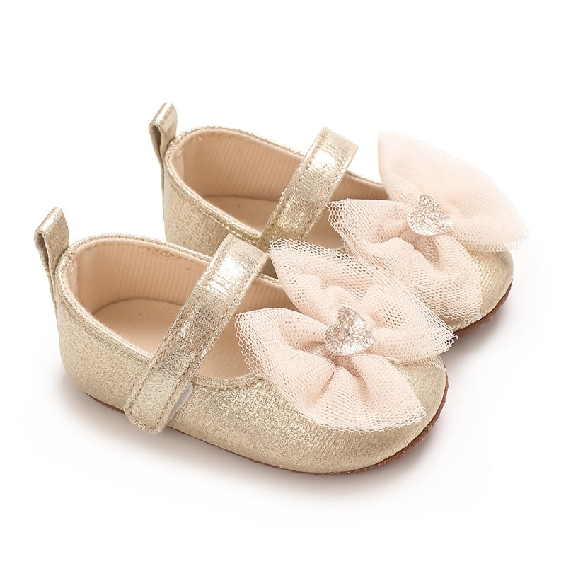 Baby Girls Soft Non-Slip Floor Shoes All-Season Fabric Learning to Walk