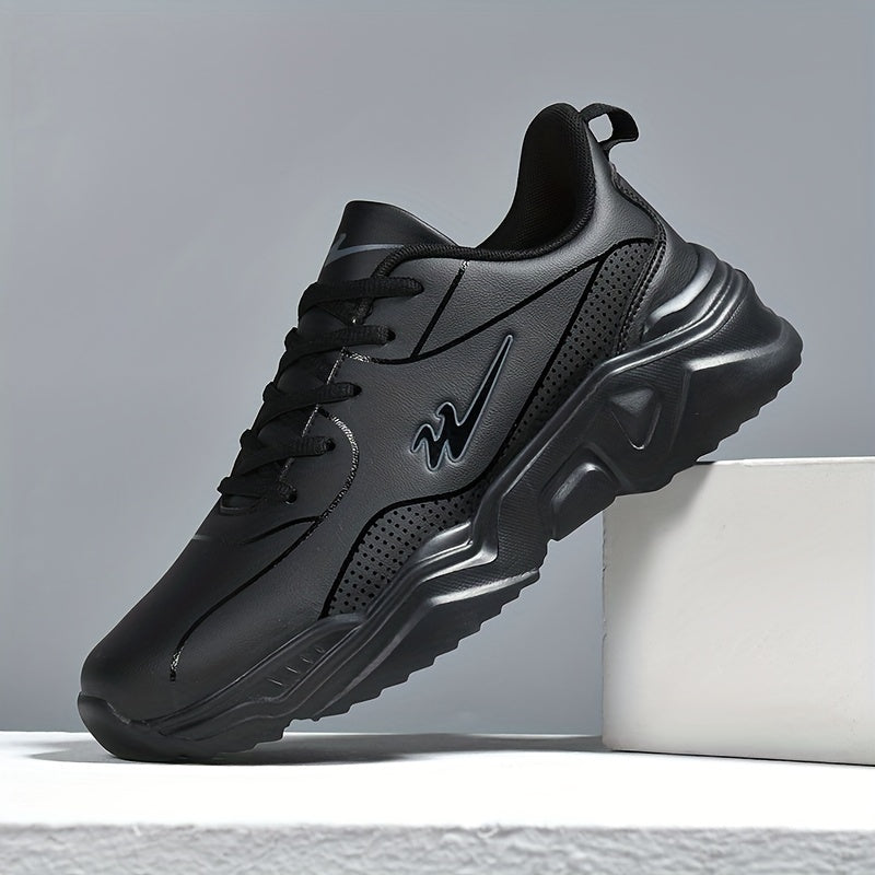 Men's Casual Sneakers Running Shoes Breathable Fabric Low Top Lace-Up Durable Sole