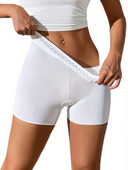 Women's Lace Boyshort Panty Seamless Underwear for Women