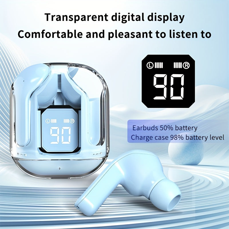 2024 Wireless Earbuds with LED Battery Indicator and Silicone Case