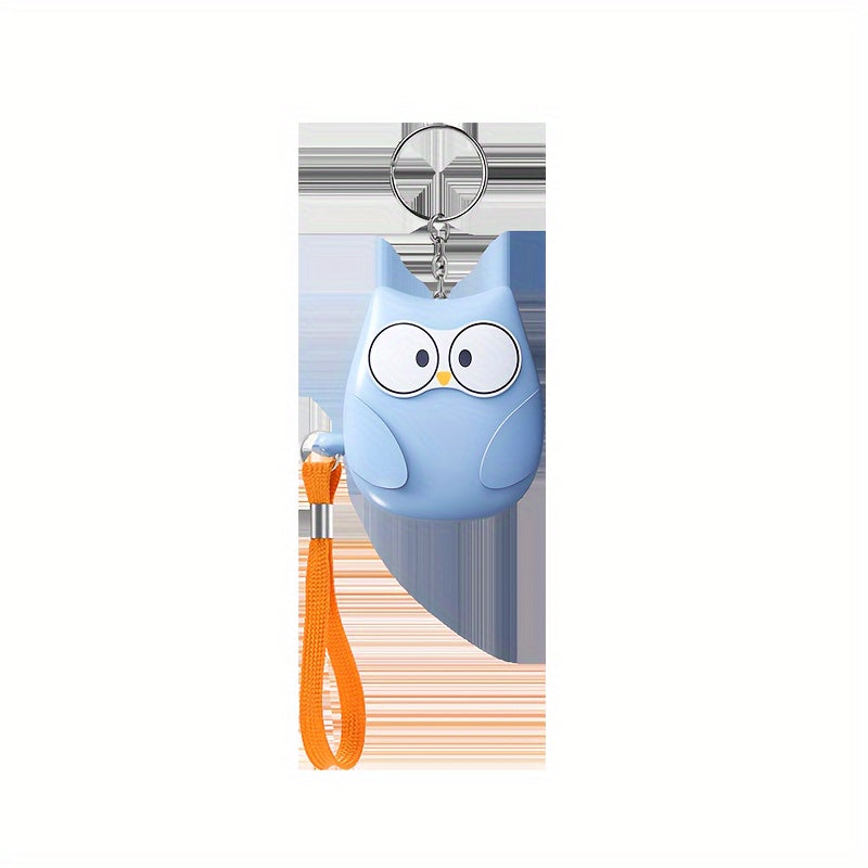 Cute Owl Personal Alarm 130dB Loud Siren LED Light Battery-Powered Safety Device
